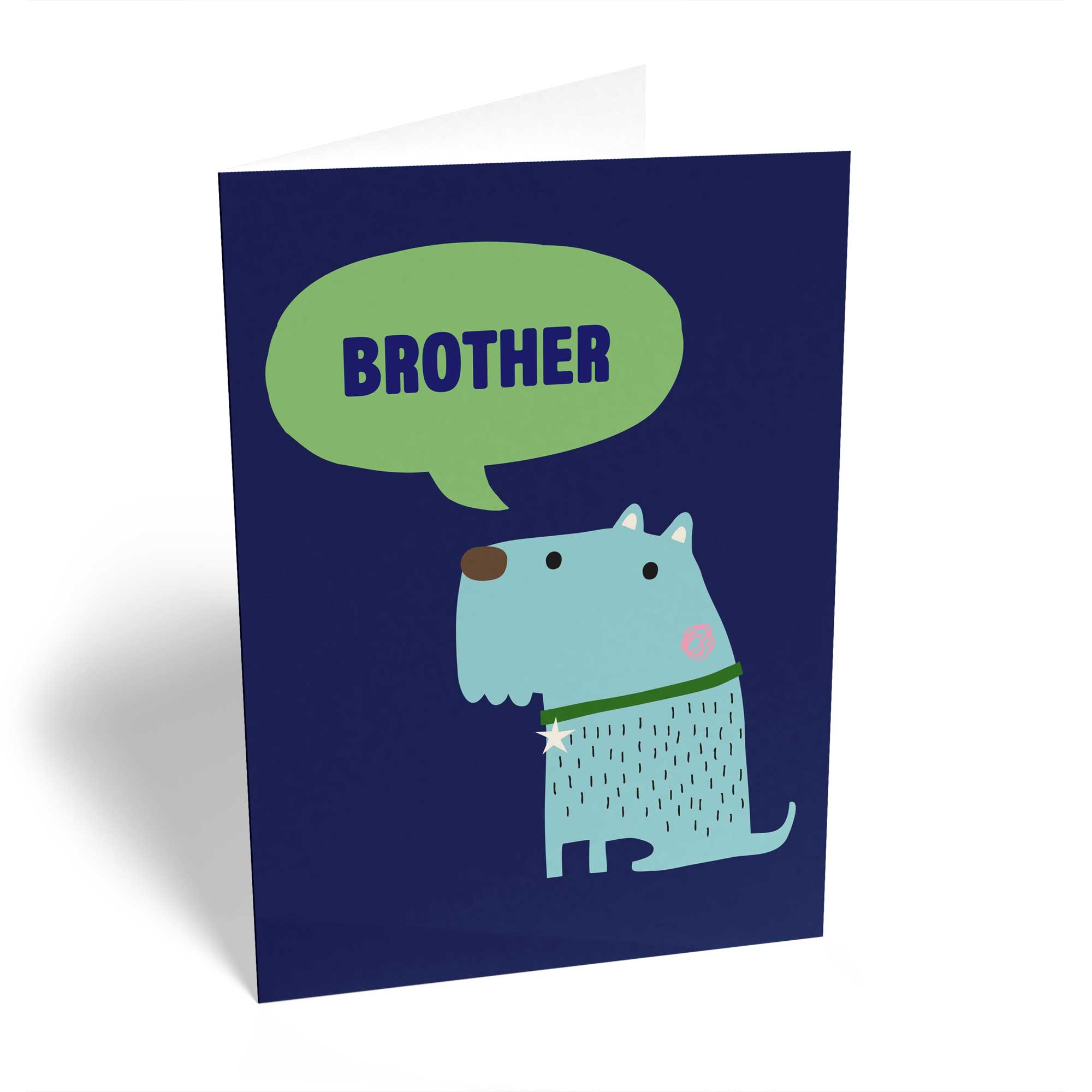 Brother Birthday Dog Illustration Great