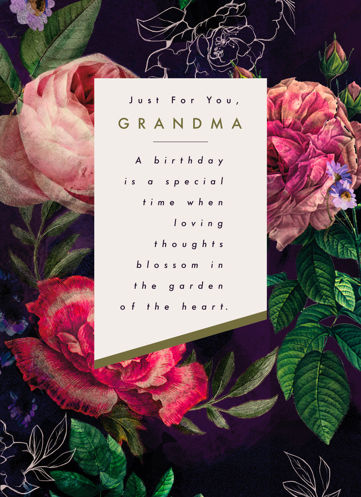 Grandma Classic Verse Flowers