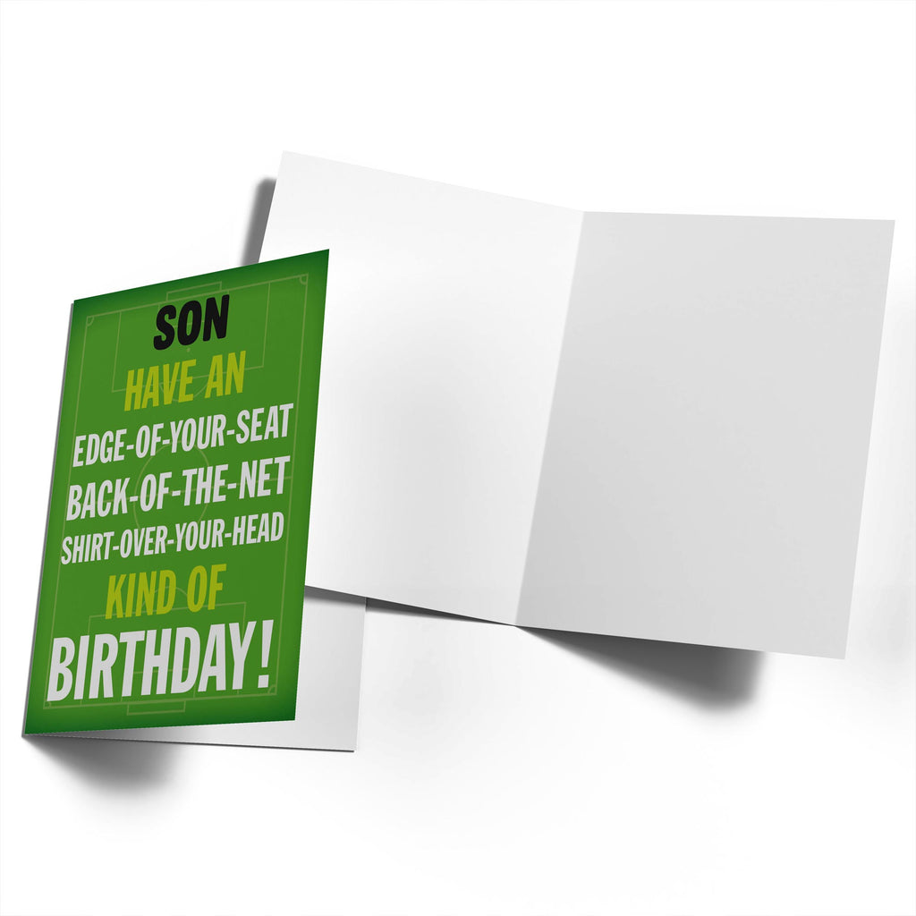 Son Birthday Football Editable Text
