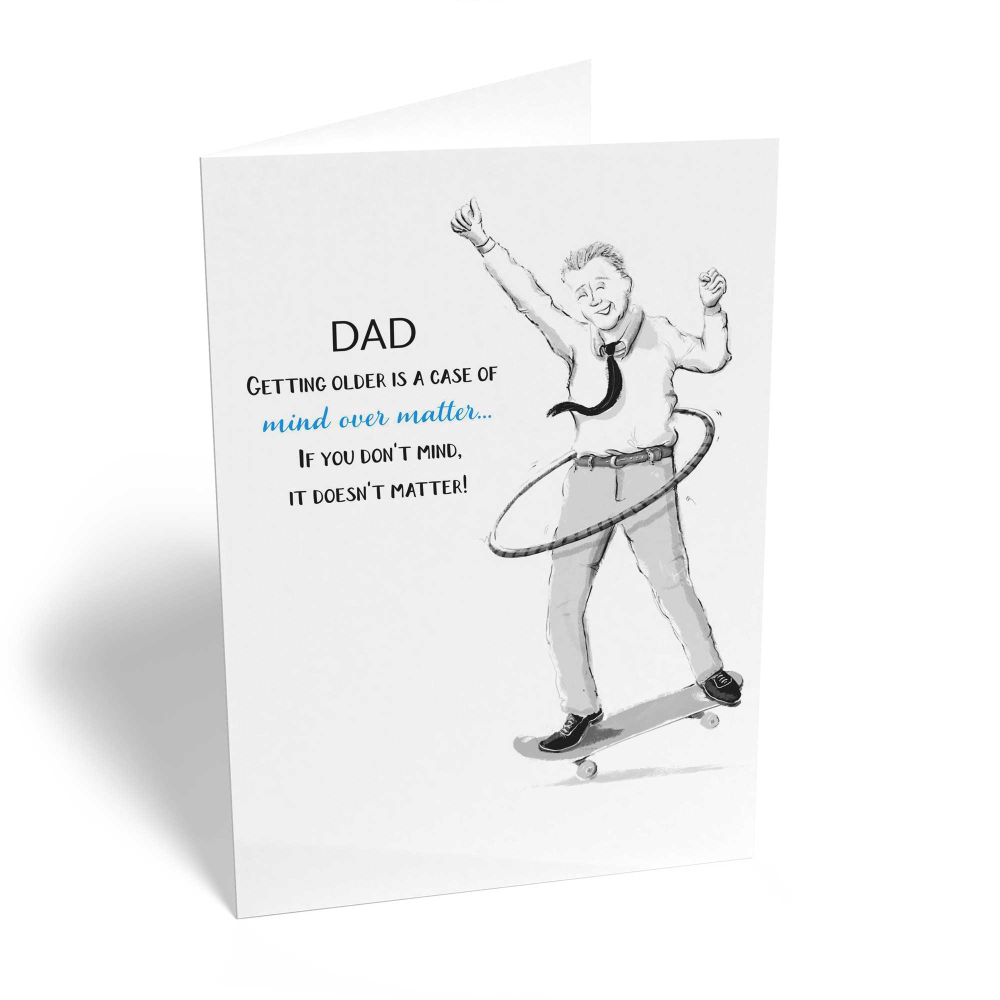 Funny Dad Cartoon Hula Hoop