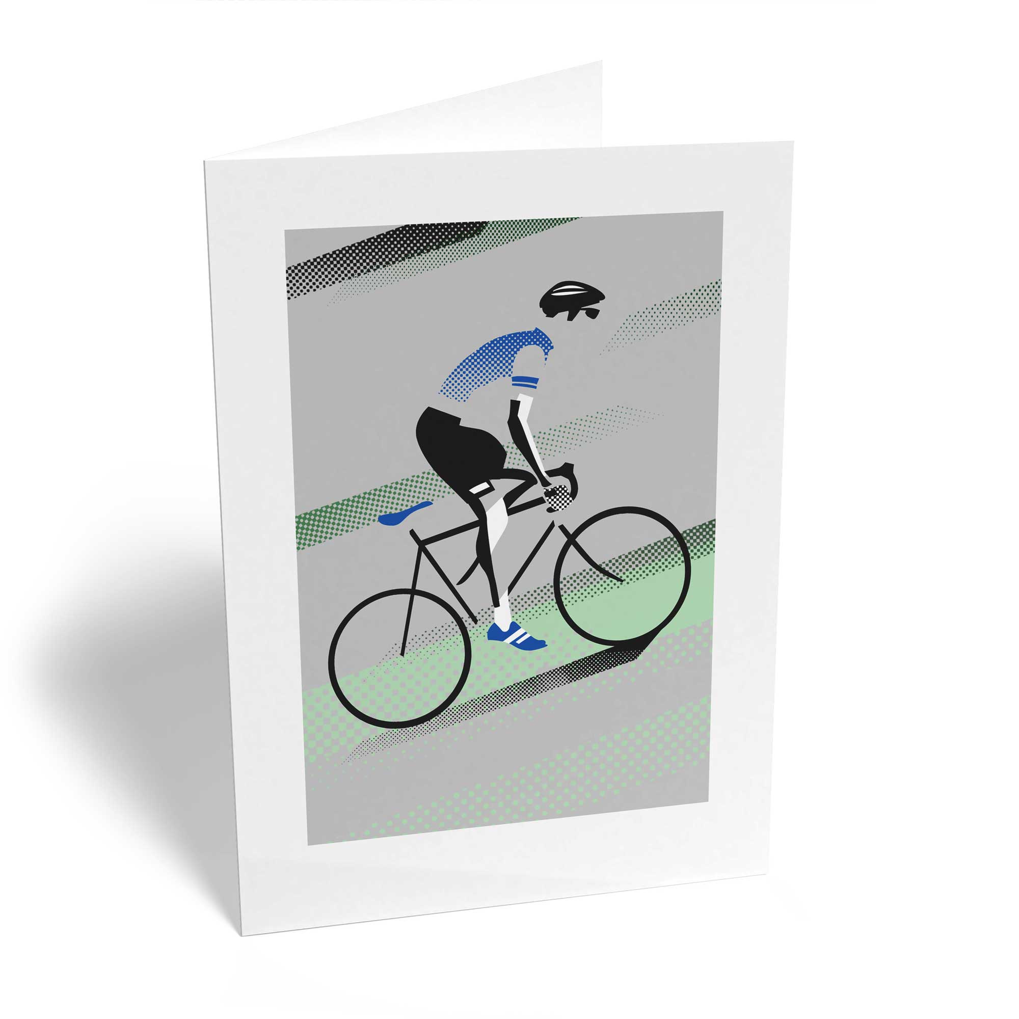 Gallery Cycling Uphill Illustration