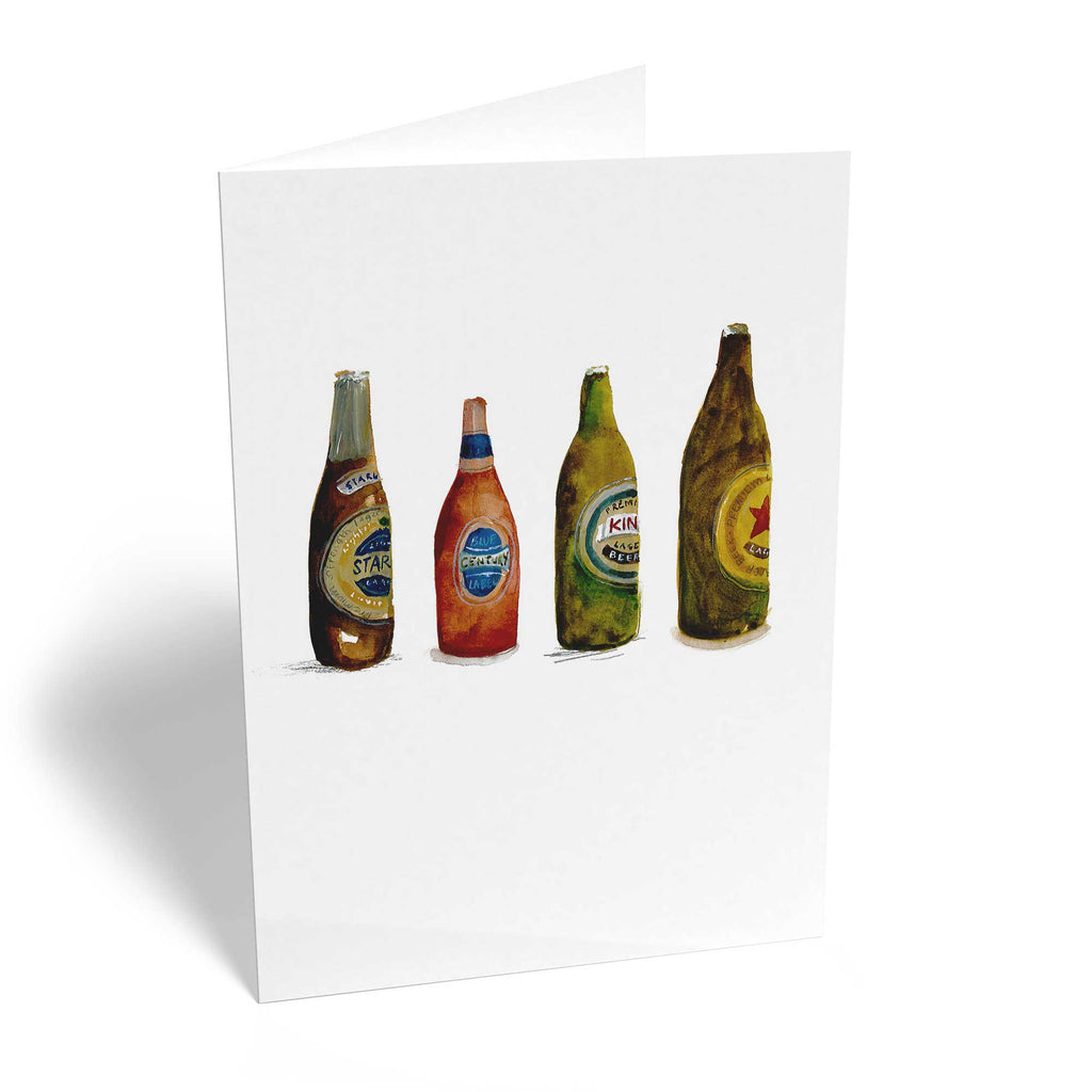 Traditional Bottles Beer Illustration