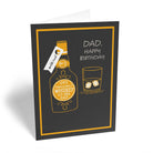 Dad Happy Birthday Whiskey Glass Ice Bottle