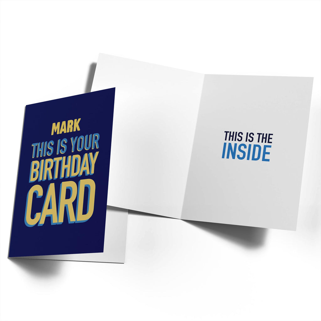 Funny Birthday Editable Text This Is Your Card