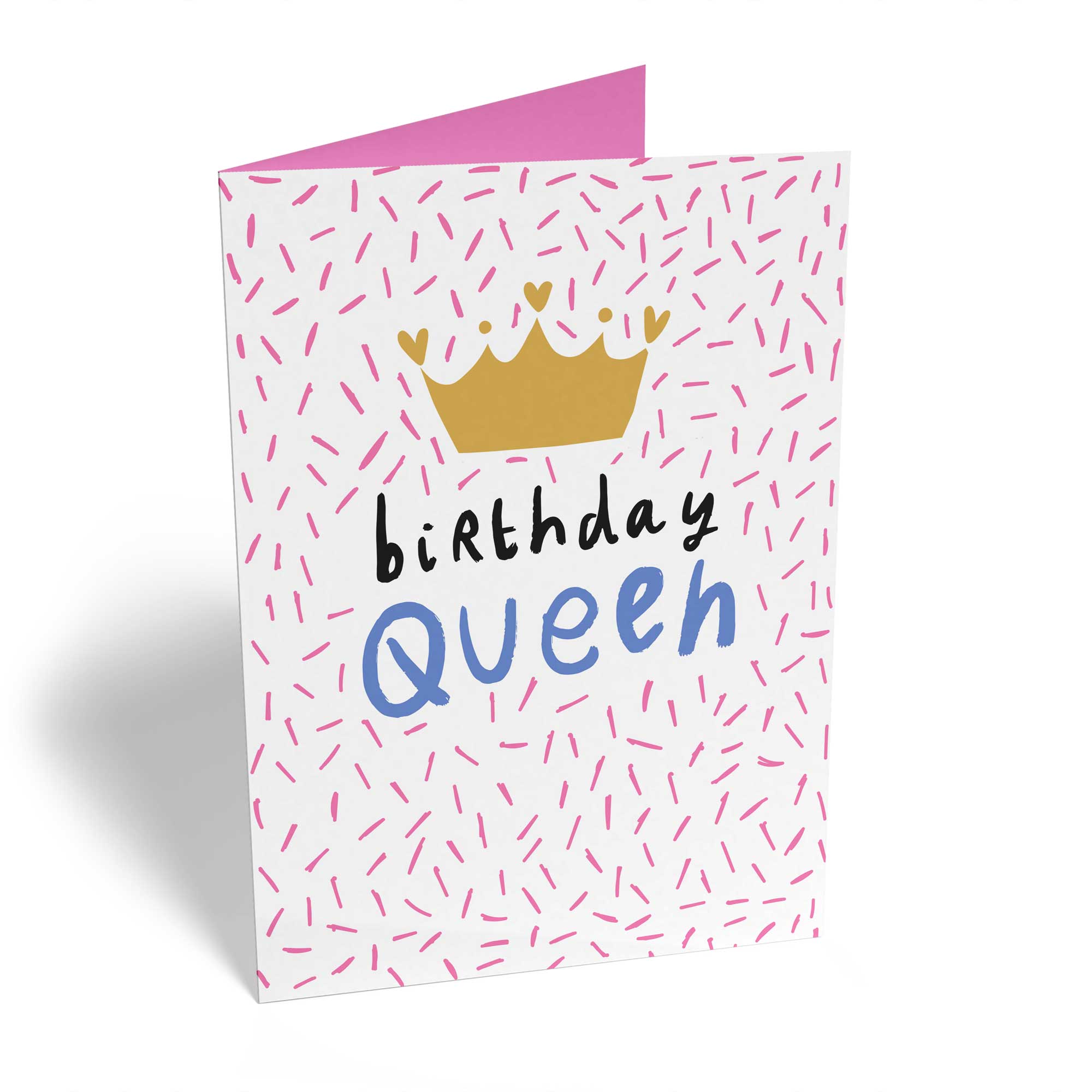 Contemporary Birthday Illustrated Birthday Queen