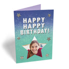 Contemporary Birthday Photo Upload Stars