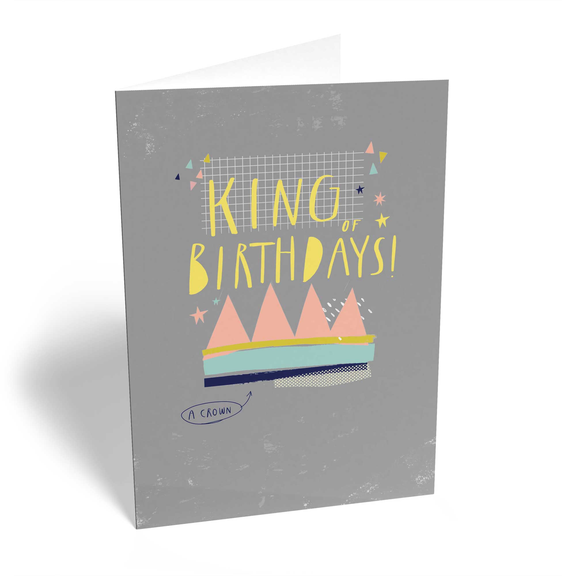 Contemporary Birthday Illustrated King Of Birthdays