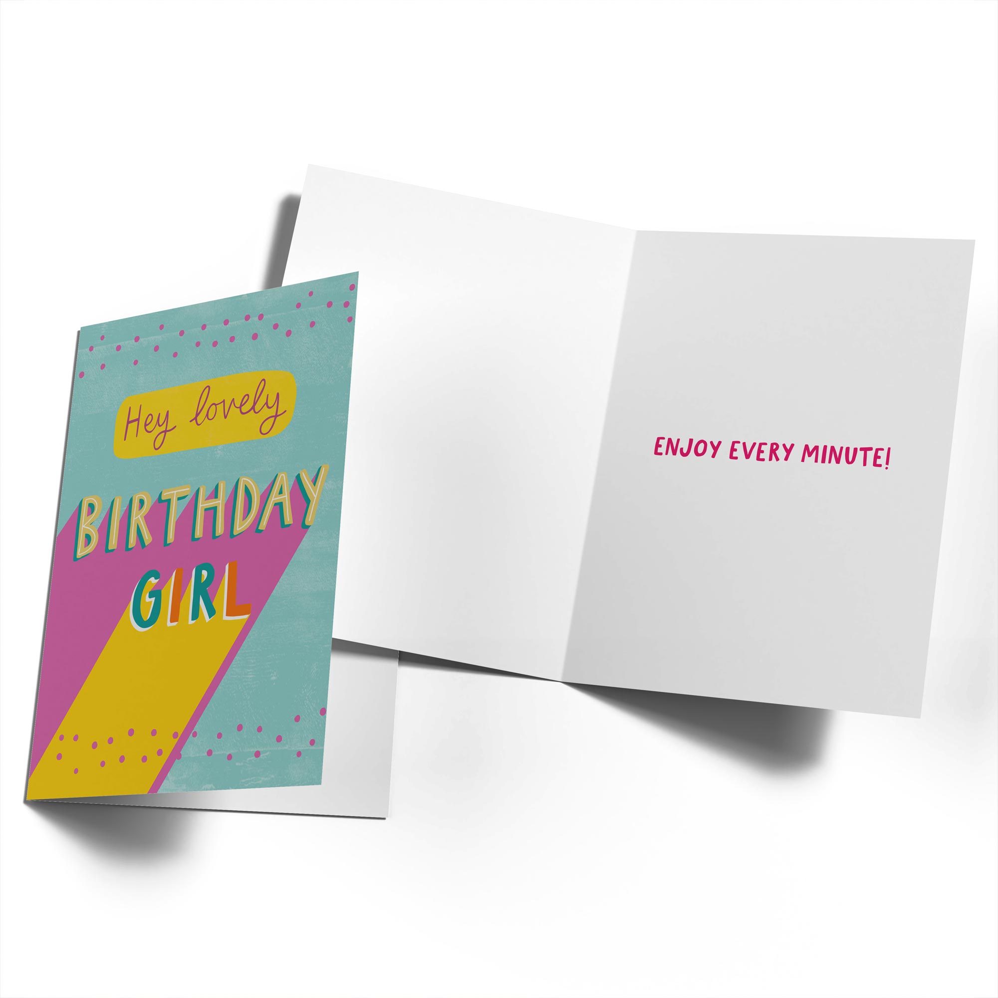 Contemporary Bold Typographic Birthday Girl