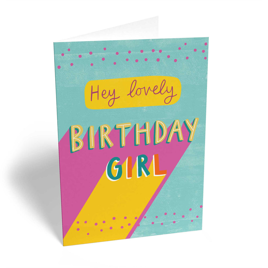 Contemporary Bold Typographic Birthday Girl