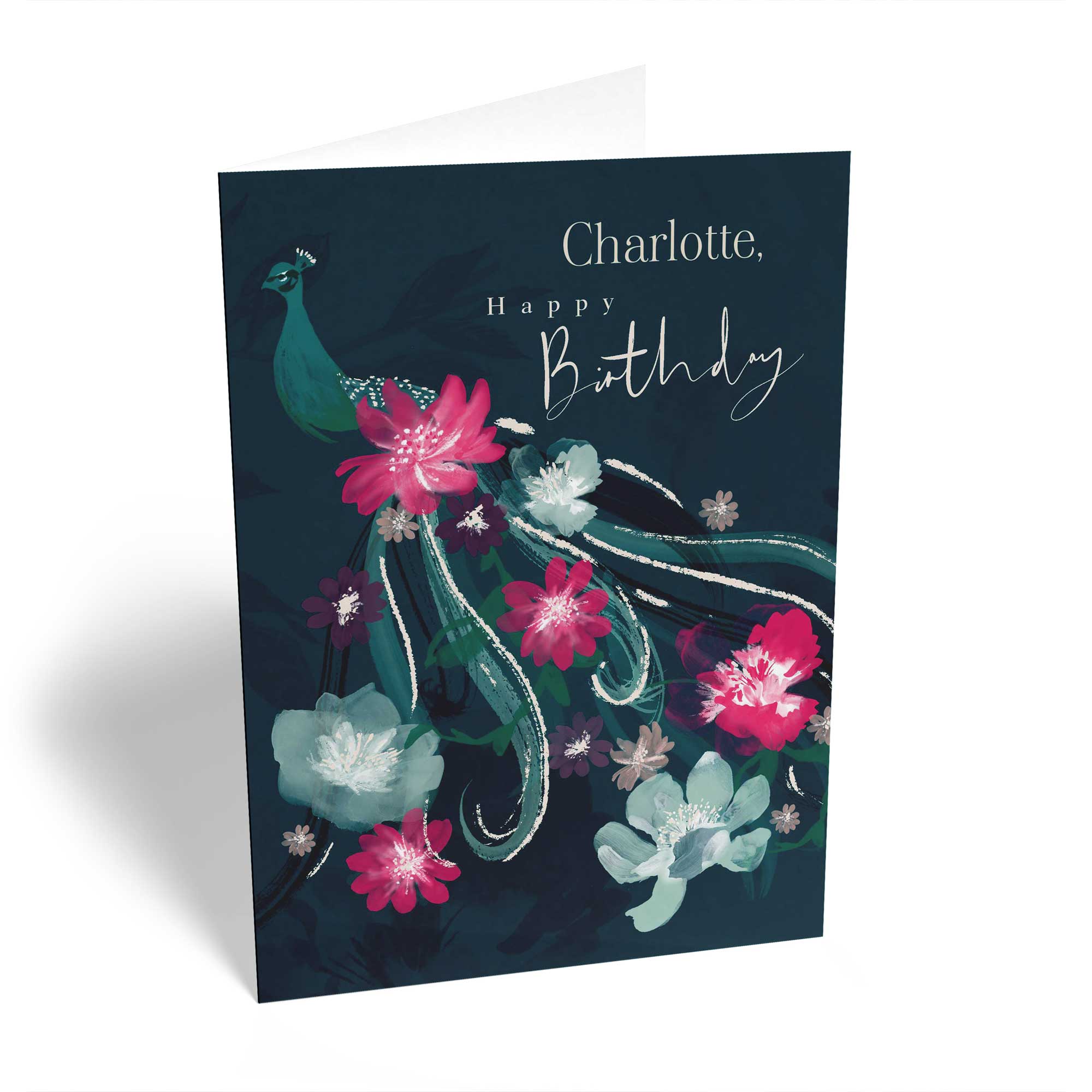 Classic Birthday Editable Elegant Illustrated Floral