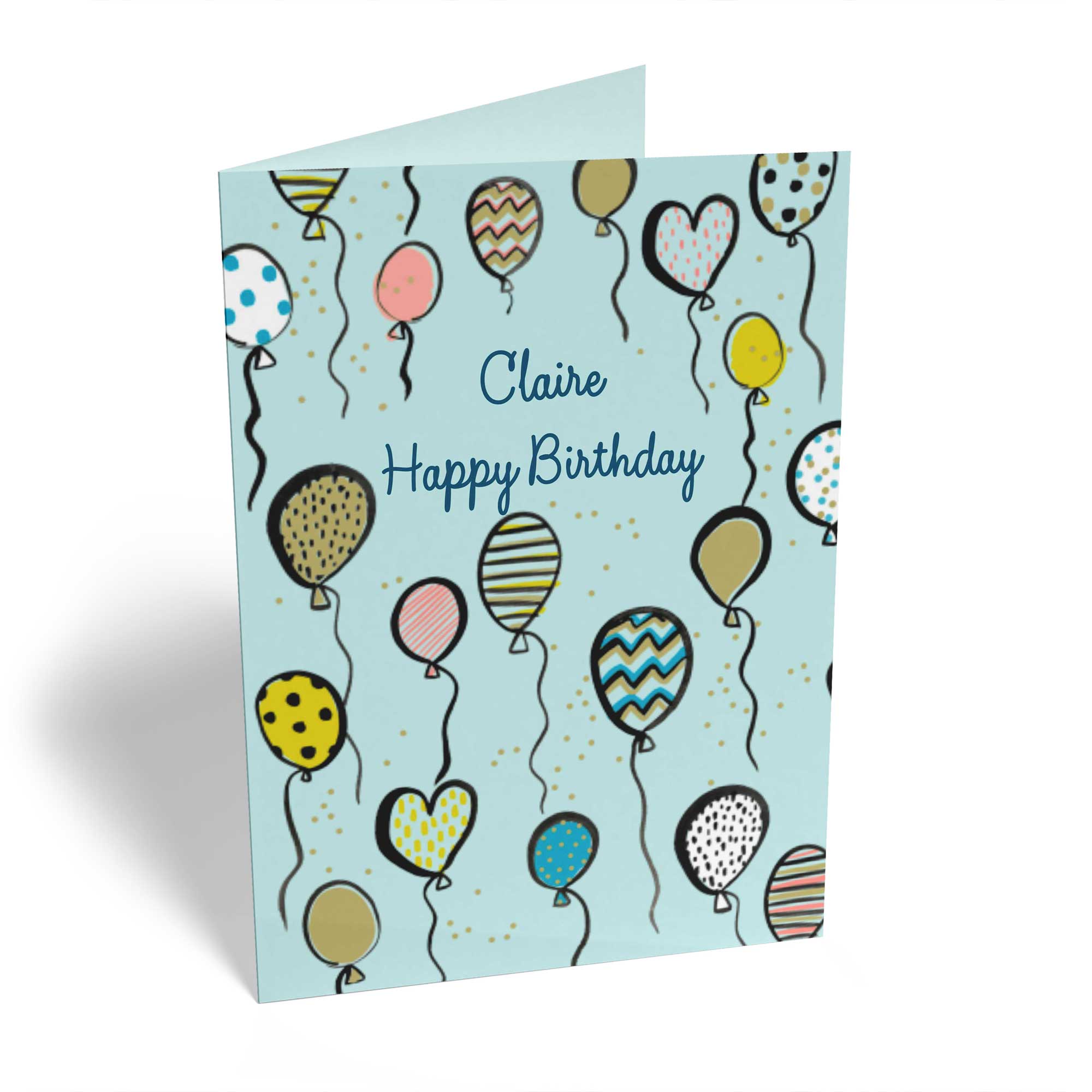 Classic Birthday Editable Illustrated Balloons