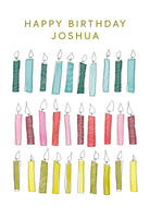 Colourful Candles Custom Birthday