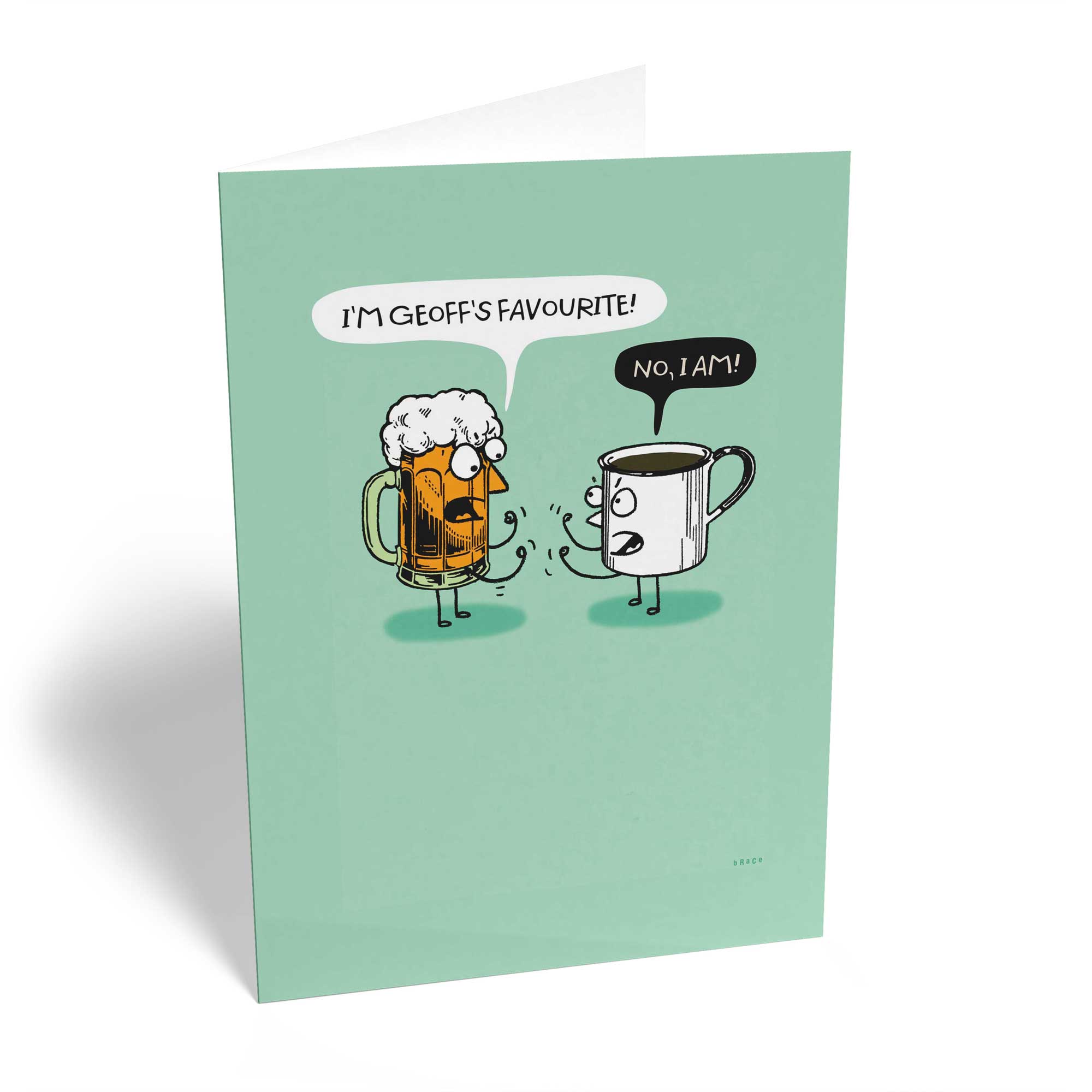 Funny Birthday Cartoon Beer Coffee Favourites