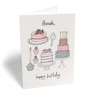 Classic Birthday Editable Illustrated Posh Cakes