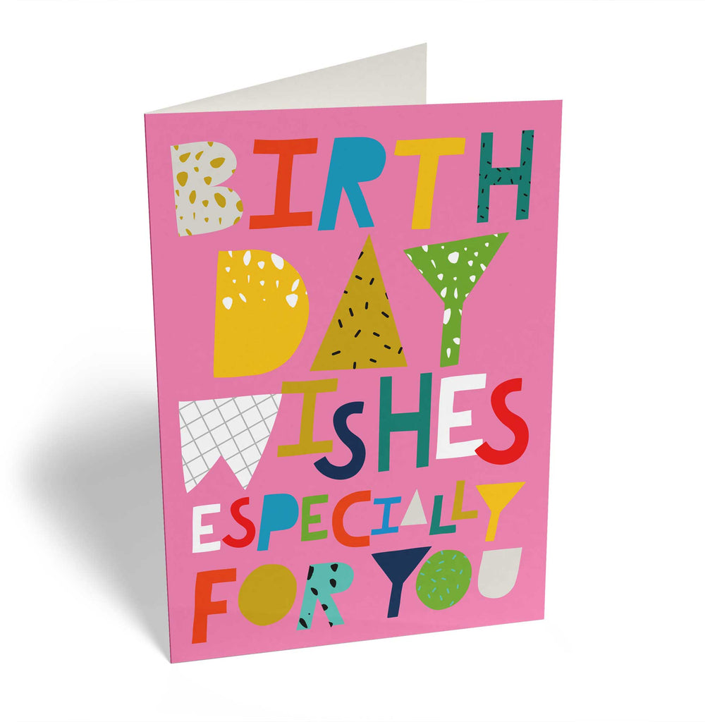 Contemporary Typography Colourful Birthday Wishes