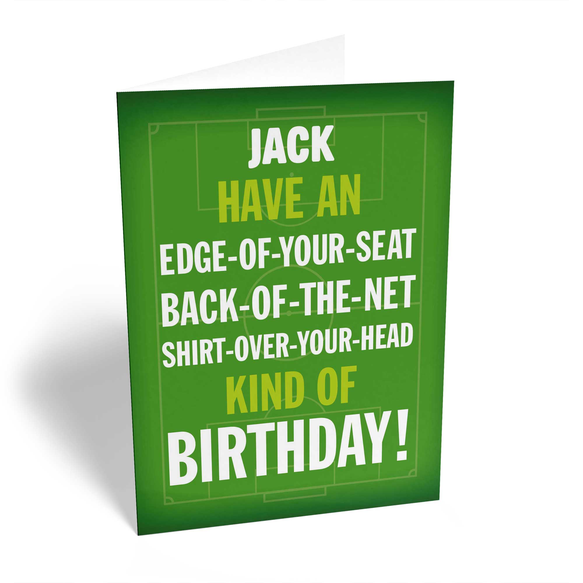 Personalised Editable Funny Football Themed Birthday Card – Hallmark ...