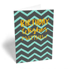 Classic Birthday Editable Zig Zag Pattern