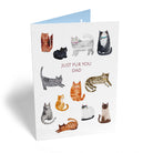 Dad Cute Cat Illustrations