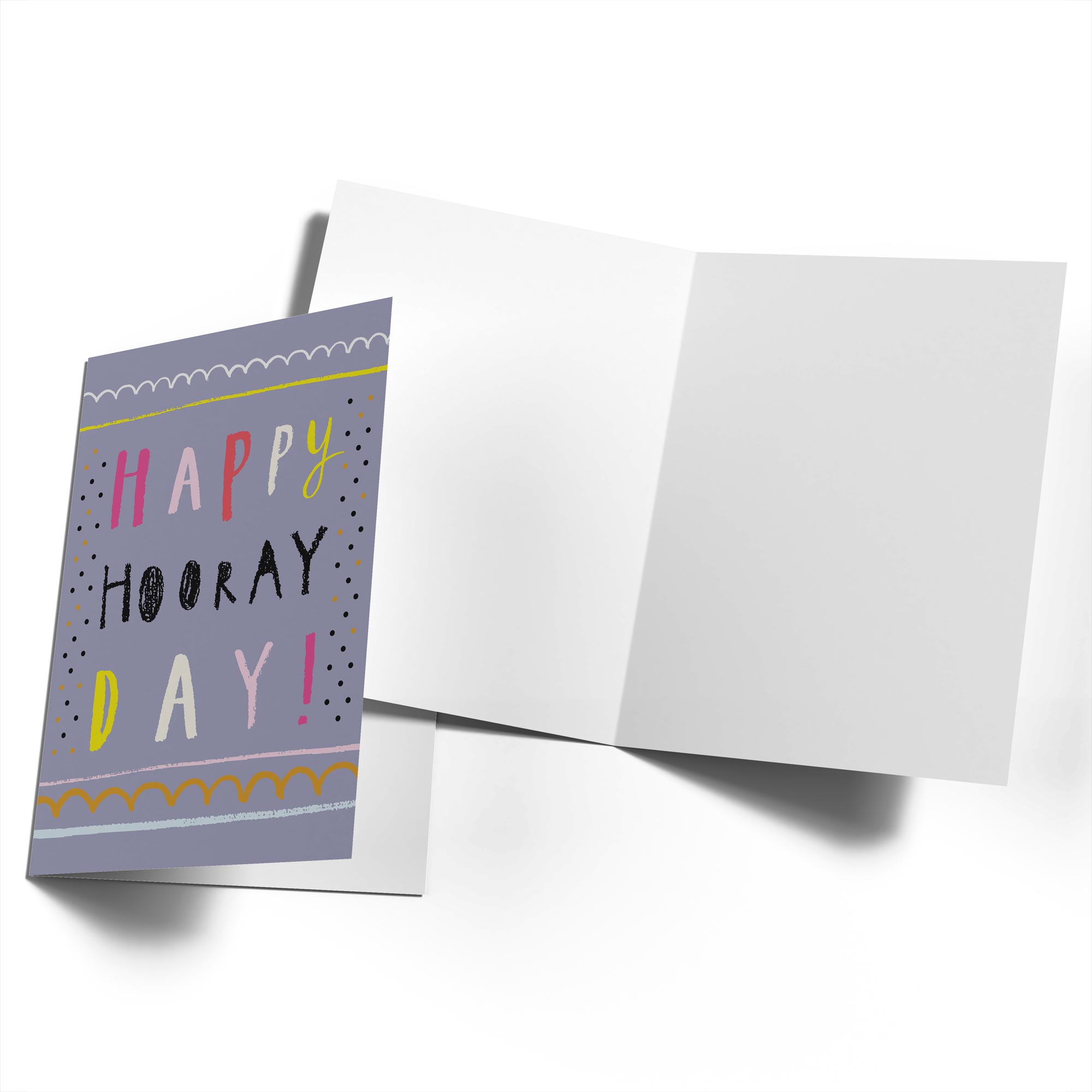 Contemporary Birthday Typography Happy Hooray Day