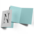 Contemporary Editable Initial Illustrated Letter N