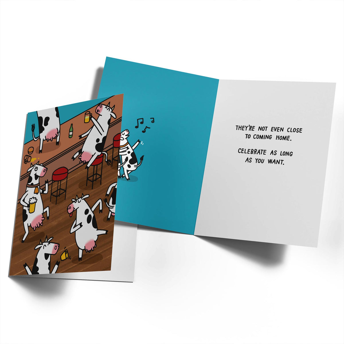 Personalised Cows In Bar Funny Birthday Card – Hallmark Australia