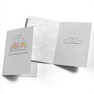 Contemporary Wedding Congrats Editable Rainbows