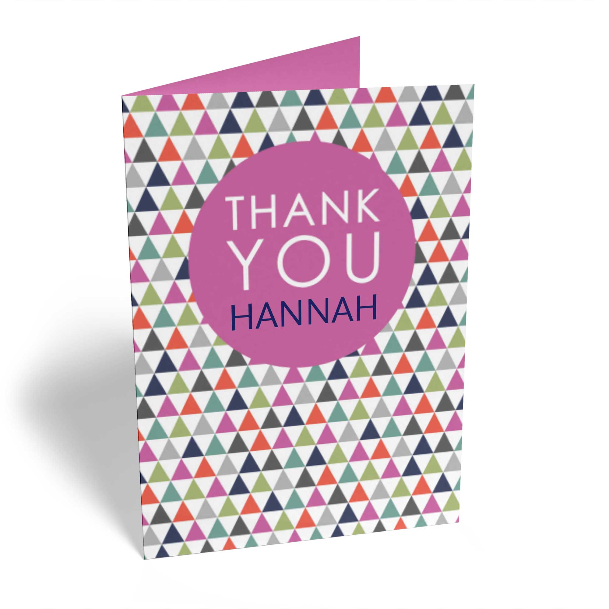 Contemporary Thank You Editable Triangles