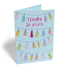 Classic Thank You Colourful Tassel Bunting