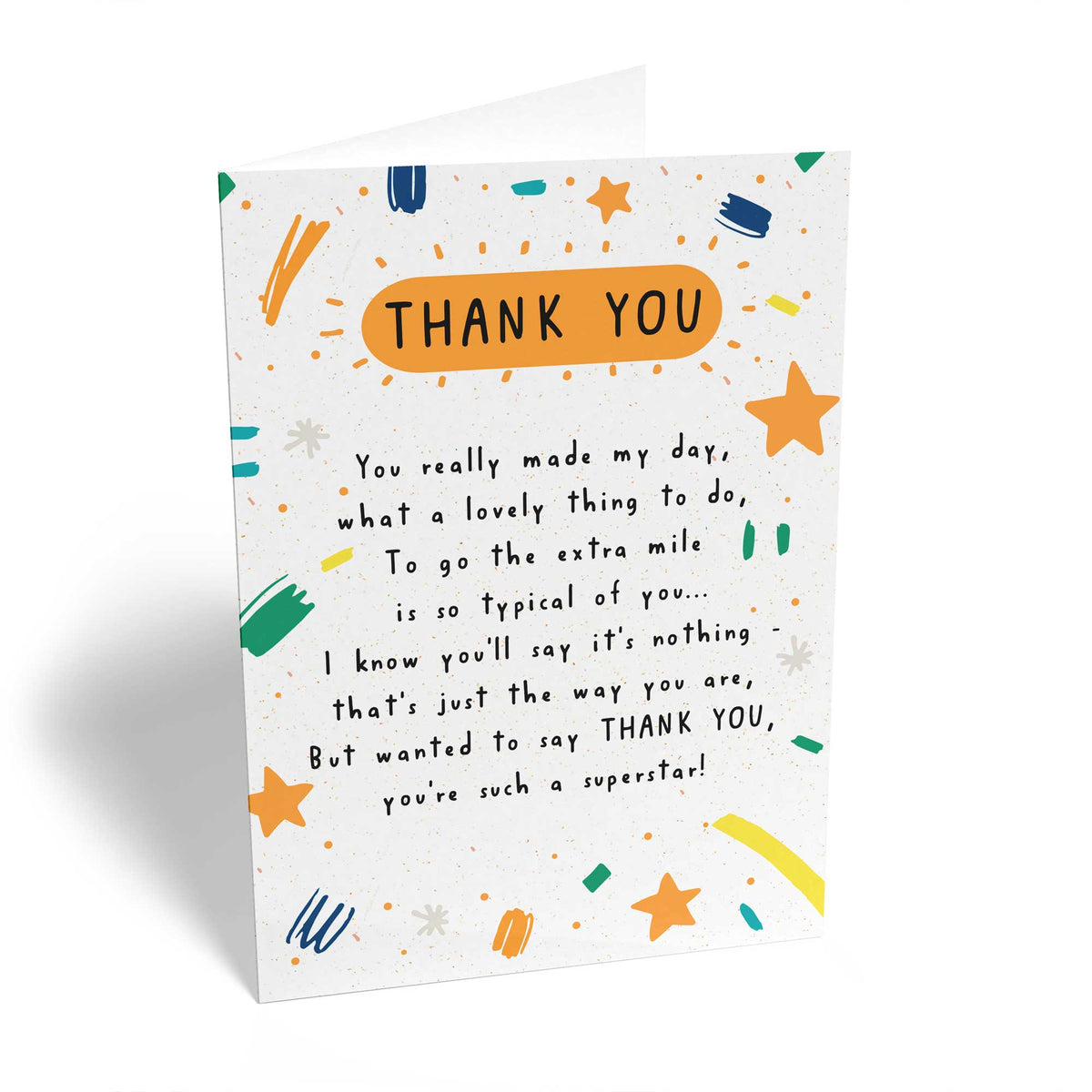 Personalised Classic Heartfelt Verse & Stars Thank You Card – Hallmark ...