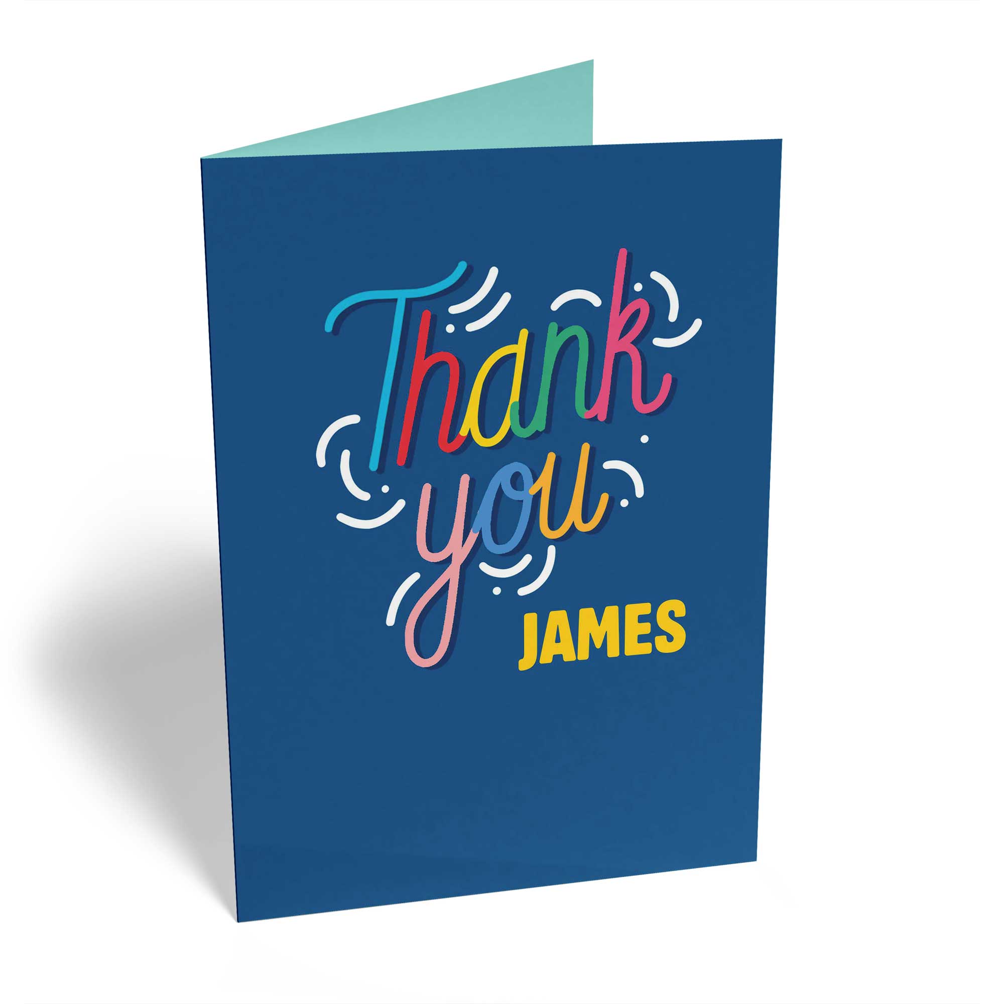 Classic Thank You Editable Colourful Script