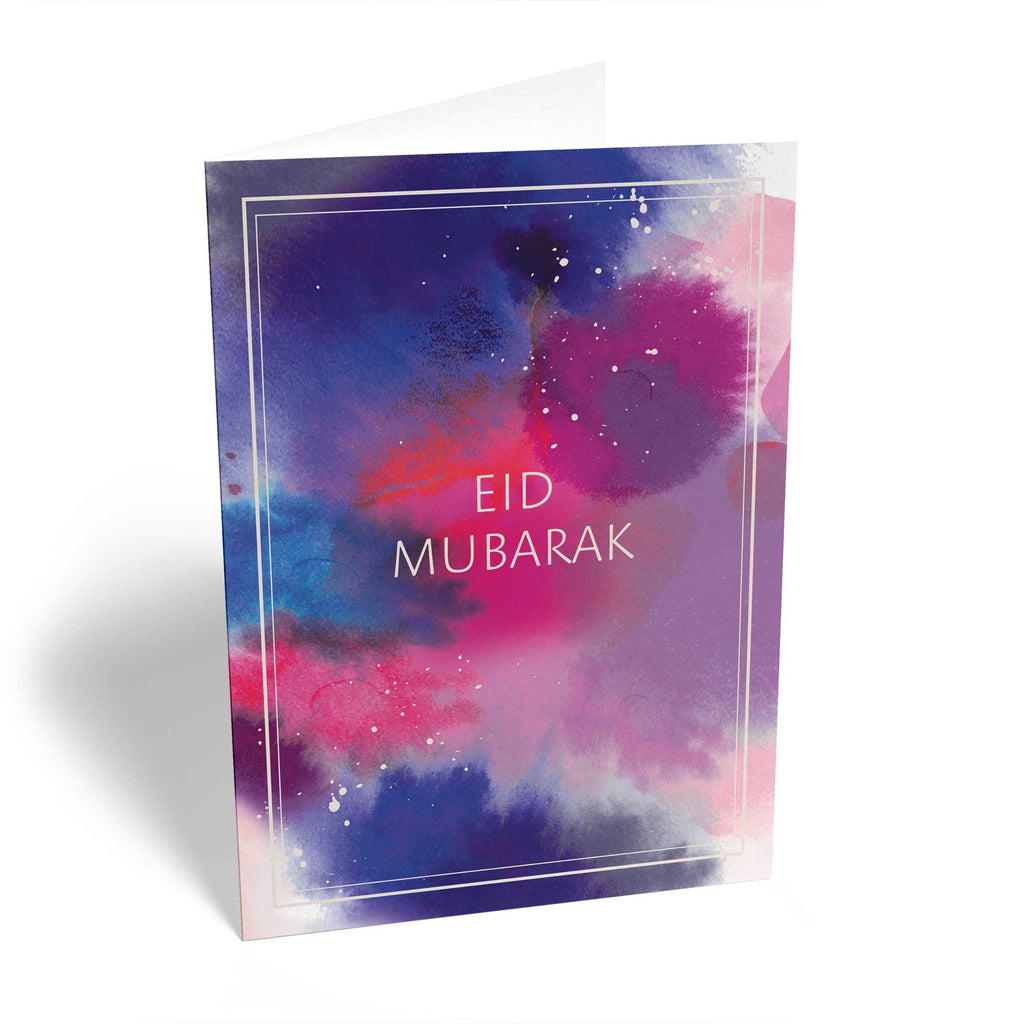 Classic Eid Mubarak Editable Colour Splash