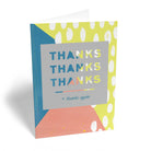 Contemporary Thank You Repeat Graphic Pattern