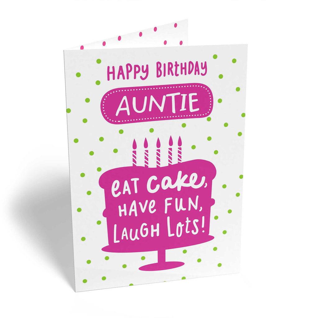 Contemporary Auntie Birthday Editable Cake Fun