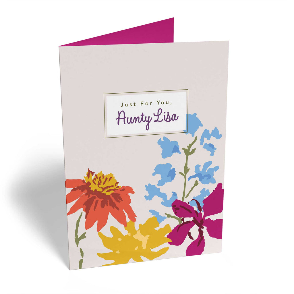 Classic Aunty Birthday Editable Floral