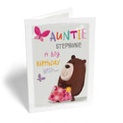 Cute Auntie Birthday Editable All About Gus Bear