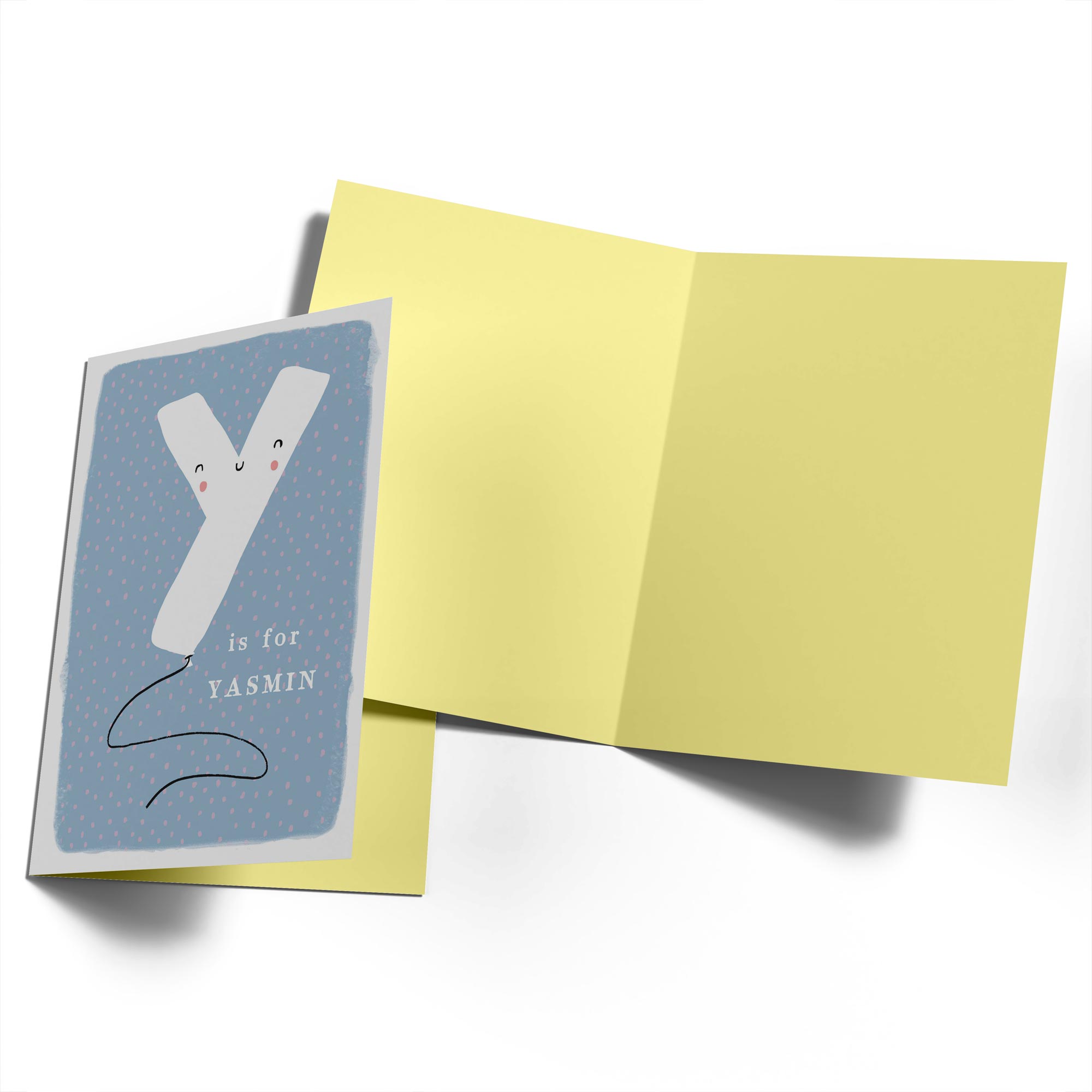 Contemporary Kids Birthday Editable Fun Letter Y