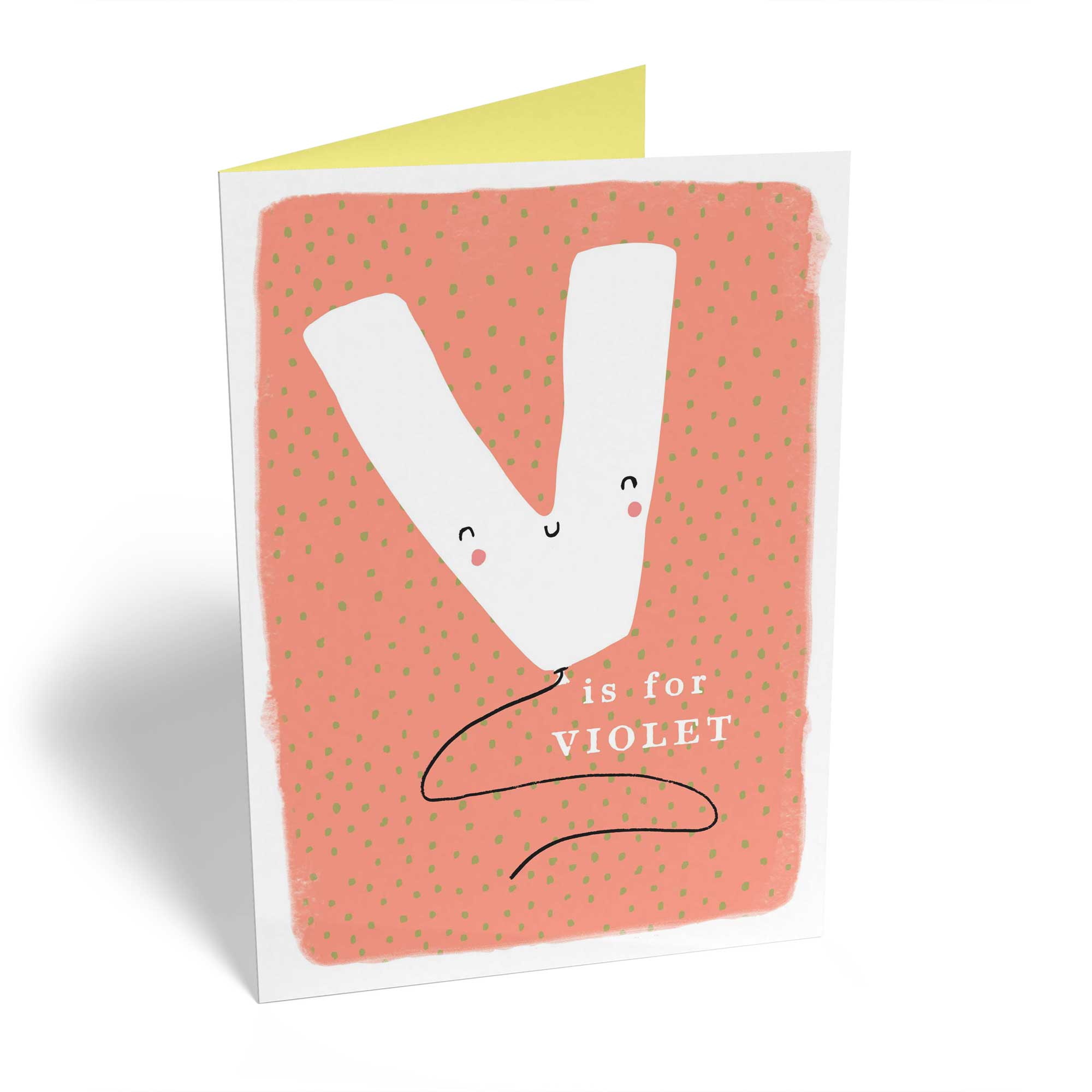 Contemporary Kids Birthday Editable Fun Letter V