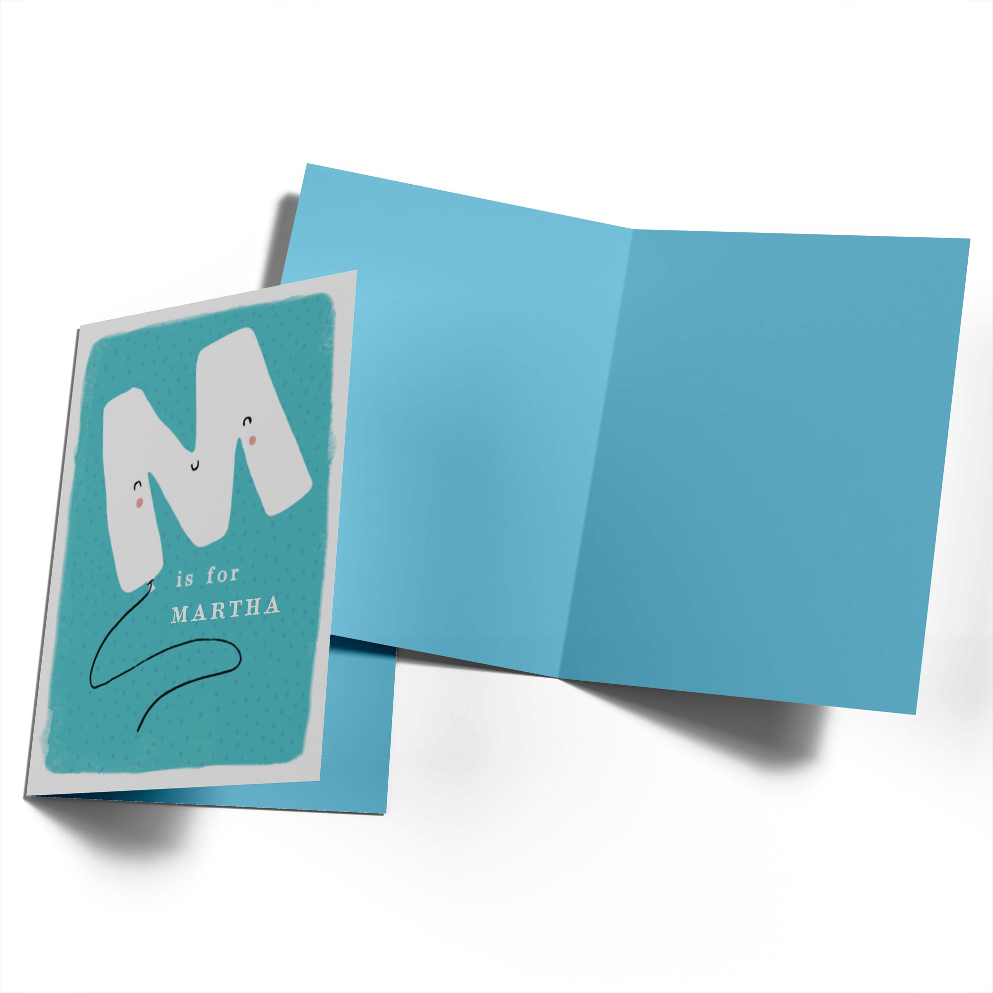 Contemporary Kids Birthday Editable Fun Letter M