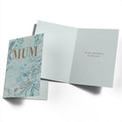 Classic Mum Birthday Blue White Marbled