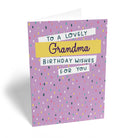 Contemporary Grandma Birthday Editable Dotty