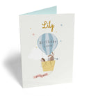 Cute Kids Birthday Editable Hot Air Balloon