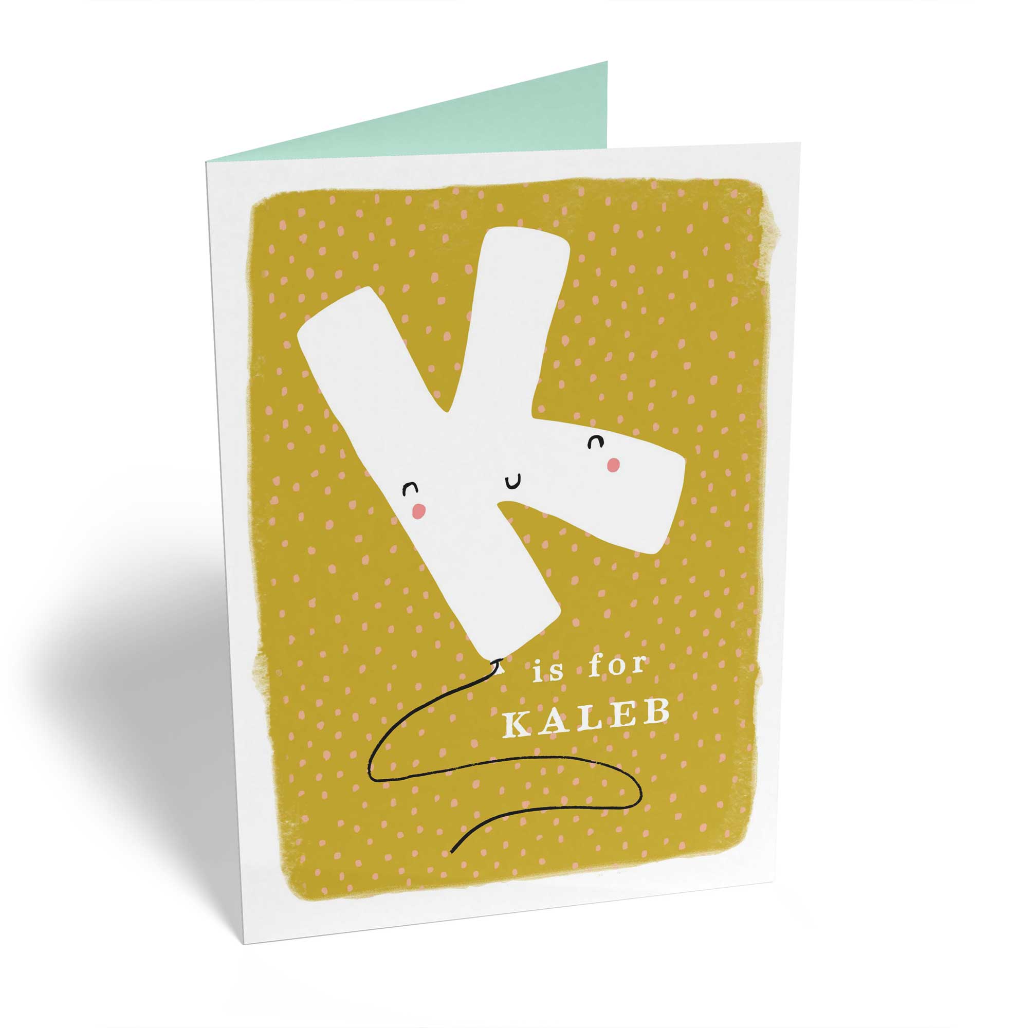 Contemporary Kids Birthday Editable Fun Letter K