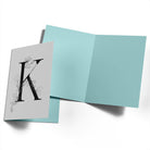 Contemporary Editable Initial Illustrated Letter K