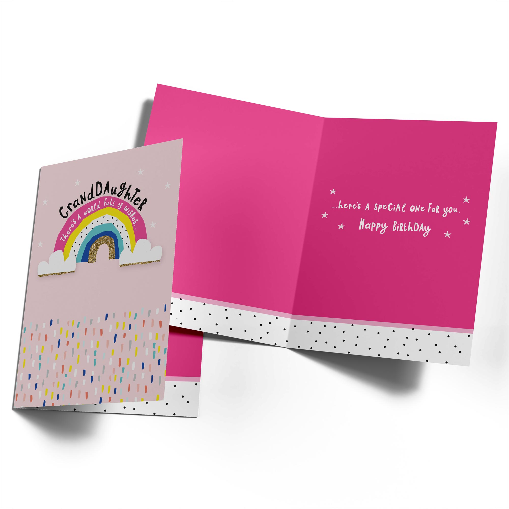 Contemporary Granddaughter Birthday Rainbow