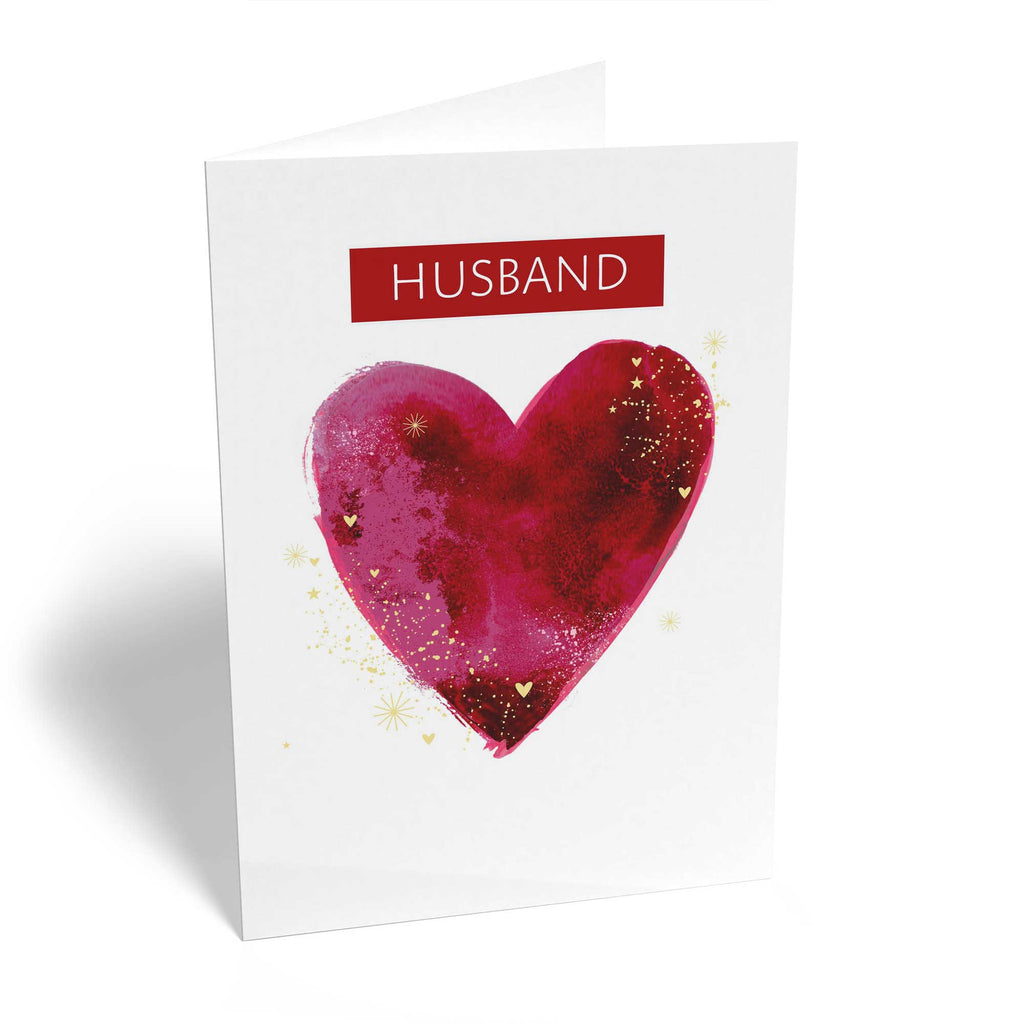Husband Traditional Love Heart Editable