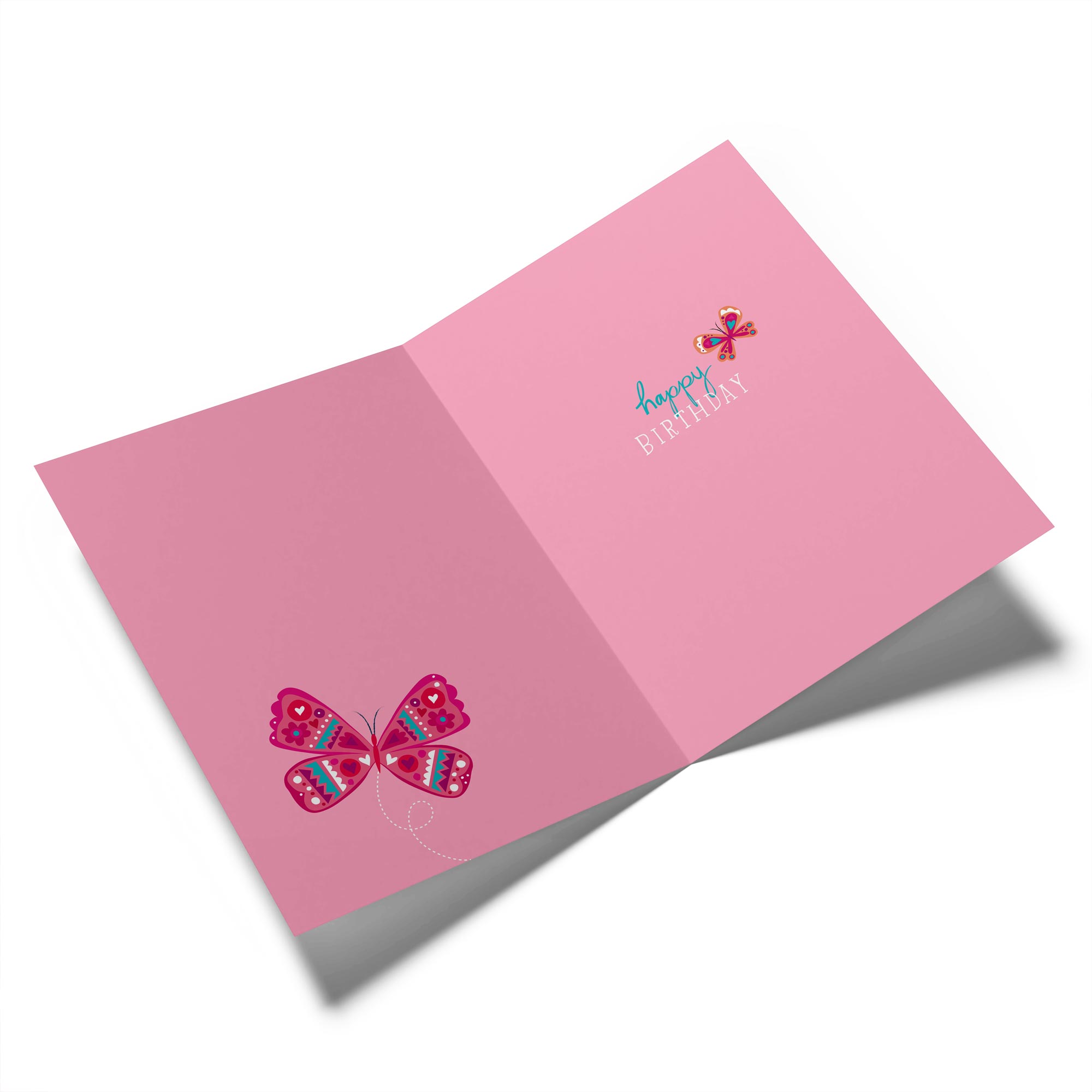 Classic Granddaughter Birthday Pink Butterflies