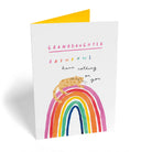 Contemporary Granddaughter Birthday Rainbow Cat