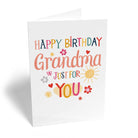 Contemporary Birthday Grandma Colourful Text