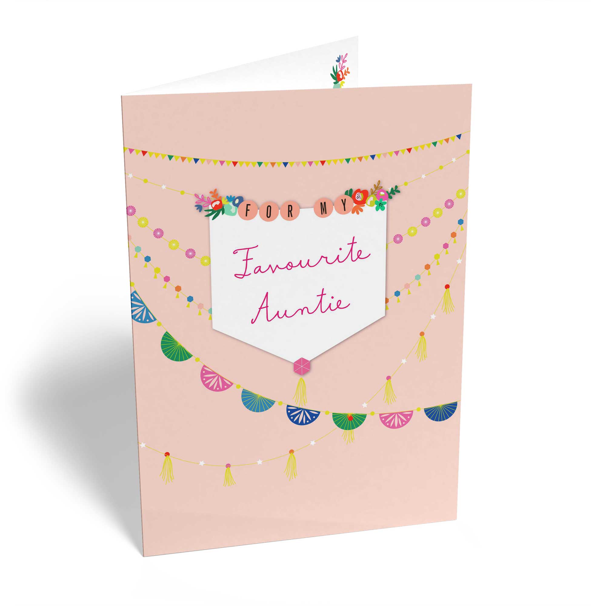 Classic Birthday Aunty Editable Favourite Bunting