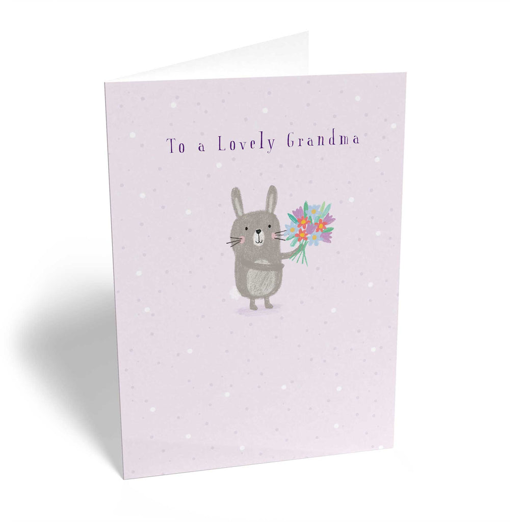 Cute Grandma Birthday Editable Bunny Rabbit